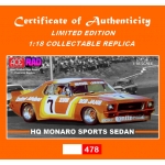 ACERAD1 Bob Jane HQ Monaro Sports Sedan 1/18 Resin LTD ED.